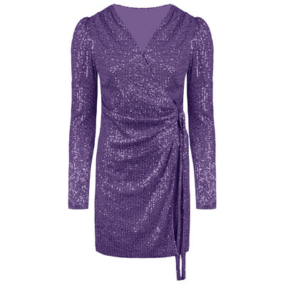 JAIMY Phoenix sequin dress purple