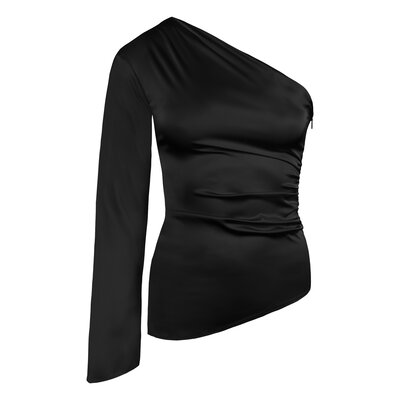 JAIMY Katie satin top black
