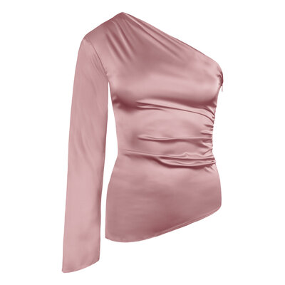 JAIMY Katie satin top light pink