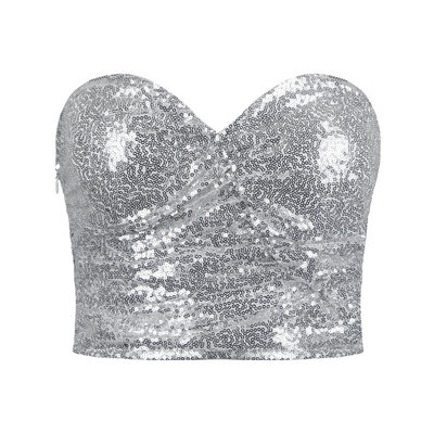 JAIMY Kaiya sequin top white