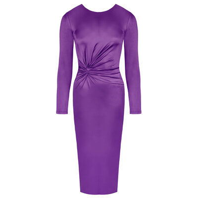 JAIMY Arleth silk maxi dress purple