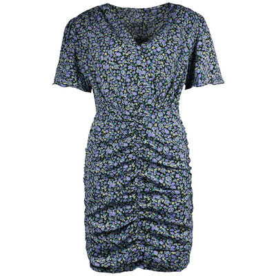 JAIMY Isabel ruched flower print dress