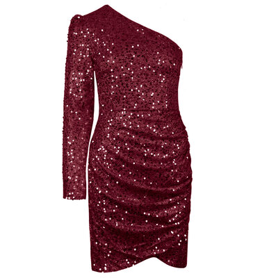 JAIMY Angel sequin dress bordeaux