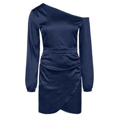 JAIMY Marilyn satin dress navy