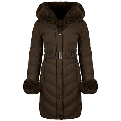 JAIMY Abigail belted jacket brown