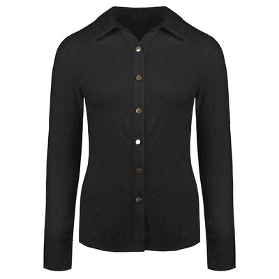 JAIMY Arely leopard blouse black