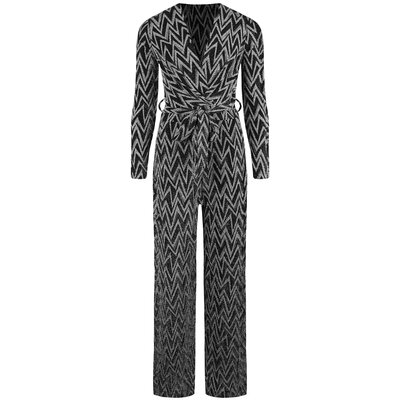 JAIMY Amanda sparkle jumpsuit silver