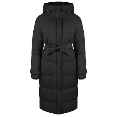 JAIMY Annie belted puffer jacket black