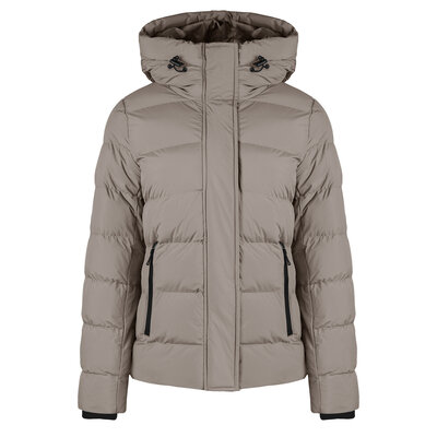 JAIMY Madeline short puffer taupe