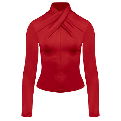 JAIMY Piper travel top red