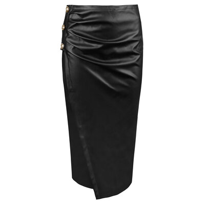 JAIMY Julia leather midi skirt