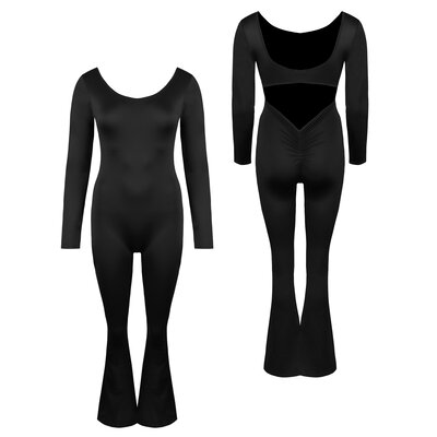 JAIMY Vera open back flared jumpsuit