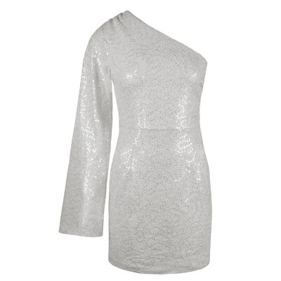 JAIMY Nalani sequin dress creme