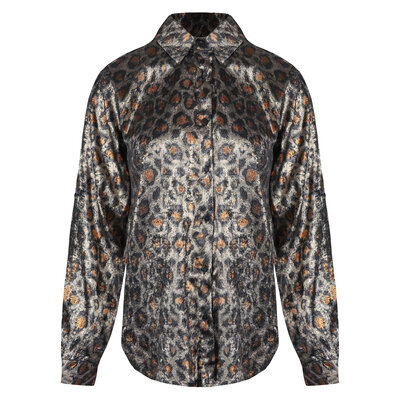 JAIMY Amalia leopard blouse black