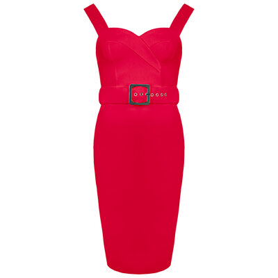 JAIMY Johanna bandage dress red