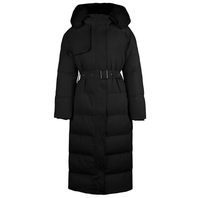 JAIMY Finley belted puffer jacket black