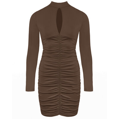 JAIMY Priscilla travel dress coffee