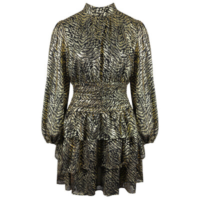 JAIMY Phoebe metallic print dress