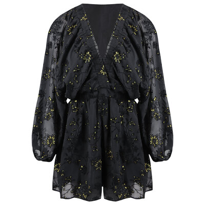 JAIMY Berkley gold detail playsuit