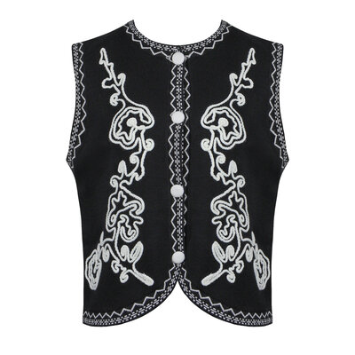 JAIMY Maisie sleeveless cardigan black