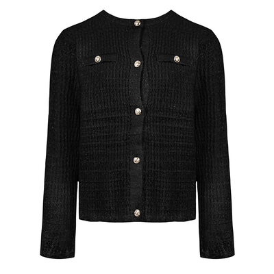 JAIMY Alessia lurex cardigan black