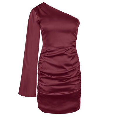 JAIMY Katie satin dress bordeaux