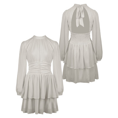 JAIMY Allison open back dress creme