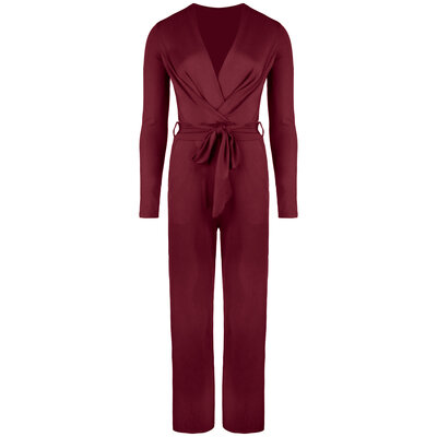 JAIMY Aubree travel jumpsuit bordeaux
