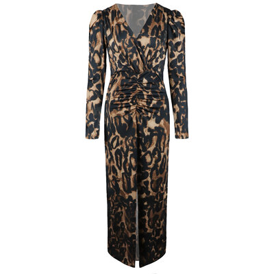 JAIMY Analia maxi travel dress big leopard