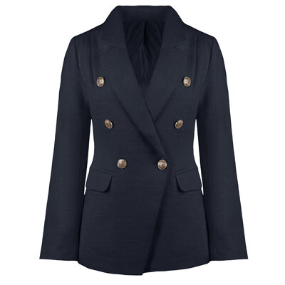 JAIMY Malia tweed blazer navy