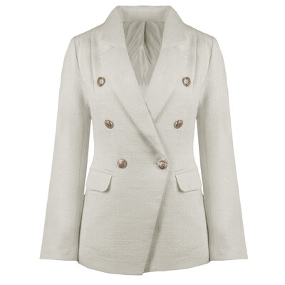 JAIMY Malia tweed blazer creme