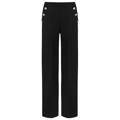 JAIMY Brooke gold button pantalon black
