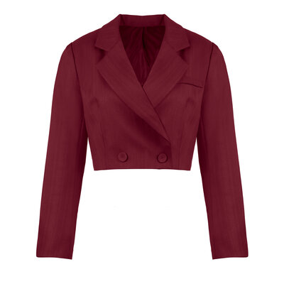 JAIMY Emily cropped blazer bordeaux