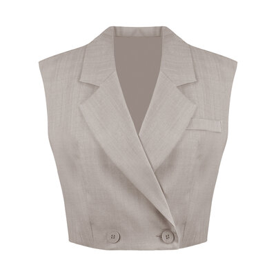 JAIMY Emily gilet taupe