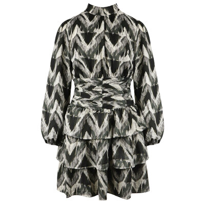 JAIMY Laila metallic detail dress black