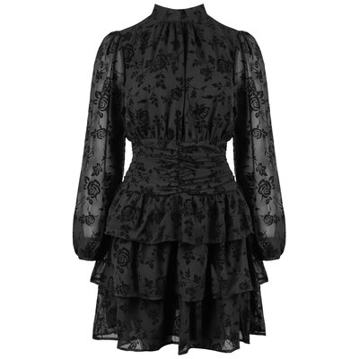 JAIMY Adeline velvet detail dress