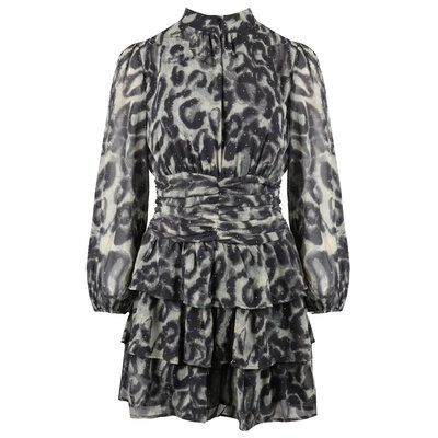 JAIMY Lina diamond leopard dress
