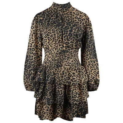 JAIMY Indie leopard print dress beige