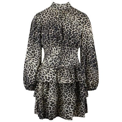 JAIMY Indie leopard print dress creme