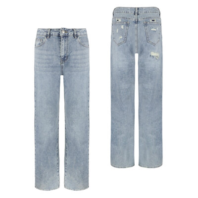 JAIMY Sadie destroyed wide leg jeans blue