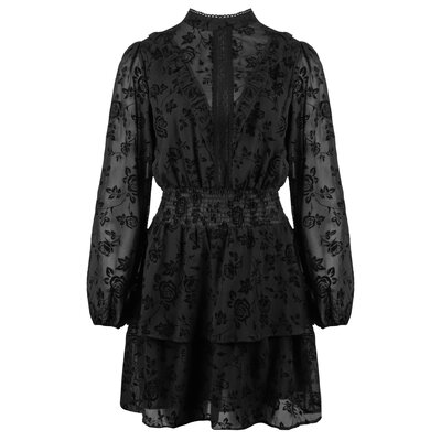 JAIMY Miley velvet detail dress
