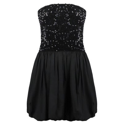 JAIMY Aliyah strapless sequin dress
