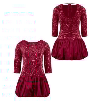 JAIMY Lilith sequin dress bordeaux