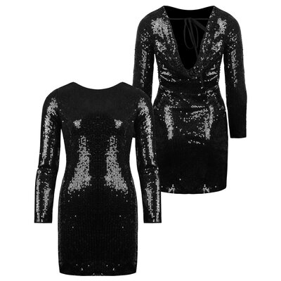 JAIMY Miller sequin dress black