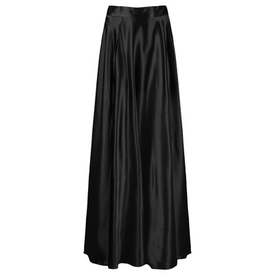 JAIMY Karter satin maxi skirt black