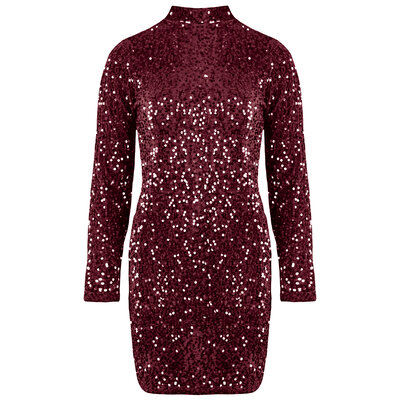JAIMY Rosa sequin dress bordeaux