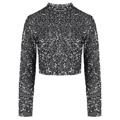 JAIMY Rosa sequin top silver