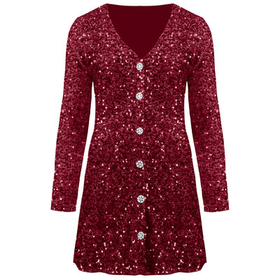 JAIMY Raquel sequin dress bordeaux