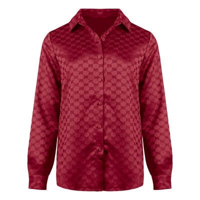 JAIMY Charlee satin blouse bordeaux