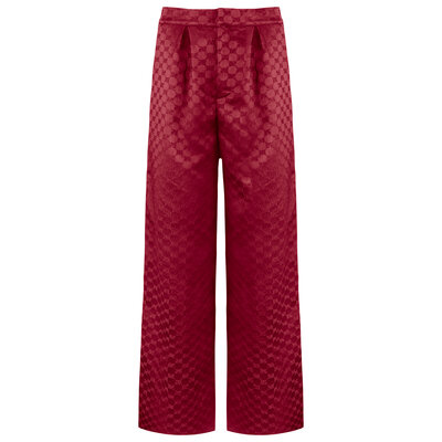 JAIMY Charlee satin pantalon bordeaux